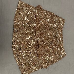 GB Girls Gold Sequin Skirt